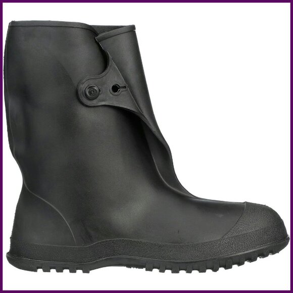 10-Inch PVC Work Boots Cleated Outsole Chemical Resistant